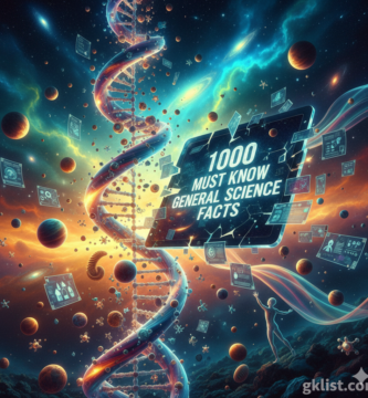 1000 must know facts about general science